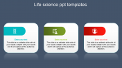 Awesome Life Science PPT Template Slide Design-3 Node